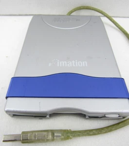 Imation Lecteur de disquette externe 3,5" USB ~ Modèle D353FUE ~ Bleu argenté - Photo 1/8