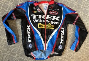 VOLKSWAGEN TREK TEAM Full Zip Long Sleeve Jersey/Jacket Size 12 Made In Italy - Picture 1 of 9