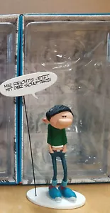 GASTON LAGAFFE Con Cartel Me Basta Ya Con El Trabajo PLASTOY 20cm KC - Foto 1 di 2