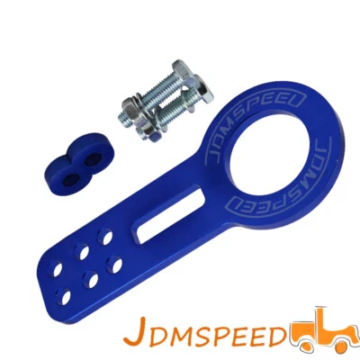 Gancho de remolque delantero Billet aluminio carreras CNC JDM anodizado azul gancho de remolque  Foto 1 de 4