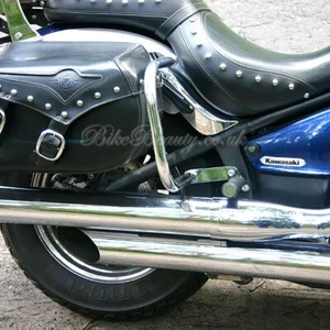 Posteriore Crash Barre per Kawasaki VN900 Vulcan,Cromo Protezioni,Bisaccia - Picture 1 of 11