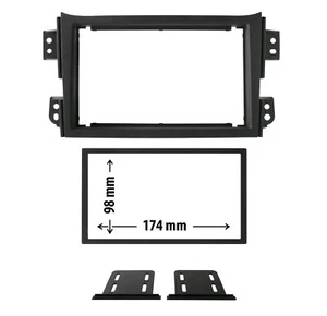 Panel 2DIN Adaptador Espacio Autorradio Con Set De Fijación para Opel / Suzuki - Imagen 1 de 1