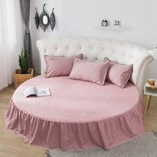 Bed Skirt Fitted Sheet  Round Bed Sheets Bedspread Mattress Cover Home Decor