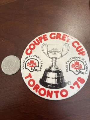 CFL  FOOTBALL PIN 1978 GREY CUP Toronto Edmonton 20 Montreal 13 - Image 1 of 2