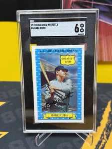 1970 Rold Gold ATG Set-Break # 14 Babe Ruth SGC 6 EX-MT - Imagen 1 de 6
