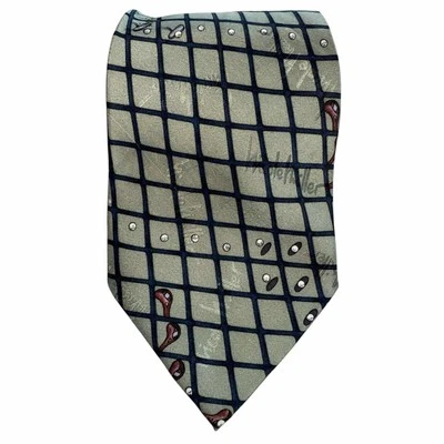 Corbata de golf Nicole Miller 1995 vintage 100 % seda Foto 1 de 4
