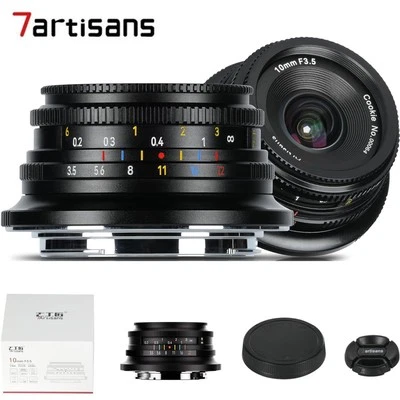 7 ARTISANS 7artisans 10mm F3.5 APS-C Ultra-Wide Angle Lens for Sony E Fuji X Nikon Z M4/3