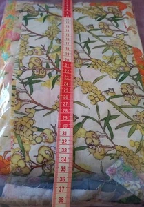 62 + Mixed Cotton/Cotton Blend Floral Fabric Pieces + A Bag Of Smaller Pieces - Picture 1 of 19