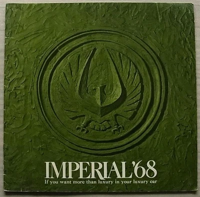 CHRYSLER IMPERIAL LF USA Car Sales Brochure 1968 Crown CVT SEDAN LeBaron HARDTOP - Image 1 of 4