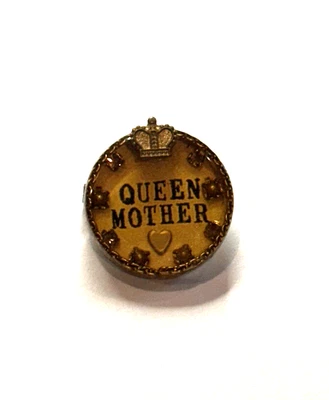 MÁXIMO ARTE REINA MADRE DÍA DE LA MADRE CORONA CORAZÓN ORO JOHN VIENTO PIN BROCHE USADO EN EXCELENTE CONDICIÓN Foto 1 de 4