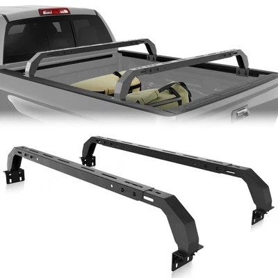 Truck Bed Rack Cross Bars For 2005-2023 Toyota Tacoma & 2014-2023 Toyota Tundra Foto 1 de 4