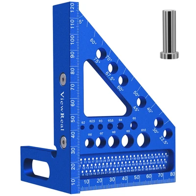 Aluminum Carpenter Square with 3D Multi-Angle Layout Measuring Ruler - Upgraded  - Image 1 of 4