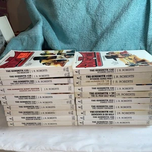 JR Roberts the gunsmith lot of 20 western books see pictures for numbers lot # 1 - Picture 1 of 6
