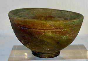 Handmade Studio Pottery Footed Tea Bowl 3+” Wide 2” Tall - Picture 1 of 9