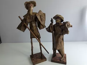 Mexican Folk Art Figures Paper Mache Vintage MCM - Picture 1 of 16