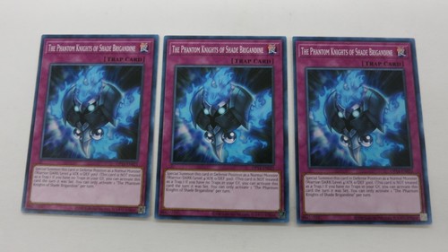 3x THE PHANTOM KNIGHTS OF SHADE BRIGANDINE OP14-EN025 COMMON YUGIOH ...