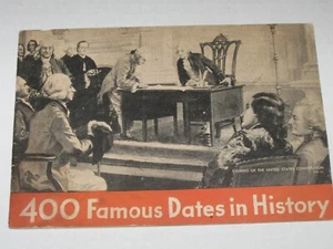 400 Berühmte Daten in der Geschichte Vintage 1934 Chase & Sanborn Booklet - Bild 1 von 2