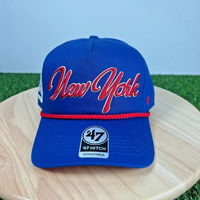 NEW YORK GIANTS 47 OVERHAND SCRIPT ENGANCHE SOMBRERO UN MARCO GORRA SNAPBACK NUEVO NFL $40 Foto 1 de 4