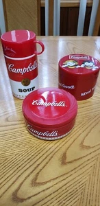 ¡LOTE DE 3 TERMOS DE SOPA CAMPBELL COLECCIONABLES/ÚTILES!!! ¡FOTOS TAMAÑOS DE ESPECTÁCULO!¡! - Imagen 1 de 18
