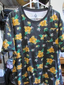 Swiss Cross Womans 100% Cotton Floral Short Sleeve T-Shirt Plus Size XXL NWOT - Picture 1 of 4