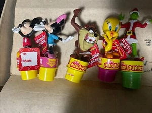 1999 2000 Push Puppet Lot Mickey Minnie Tweety Bird Tasmanian Devil Taz Grinch - Picture 1 of 7