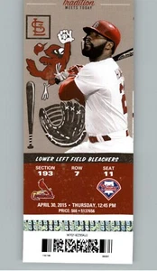 Philadelphia Phillies vs St. Louis Cardinals 5/1/2015 Full Ticket Jason Heyward - Picture 1 of 2