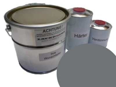 5 Liter Set 2K Autolack geeignet für VW LA7C Mondsteingrau kein Klarlack Lackpo - Bild 1 von 2