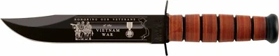 KABAR 9141 US NAVY VIETNAM Commemorative Fighting Knife Leather Sheath 9141 - Image 1 of 3