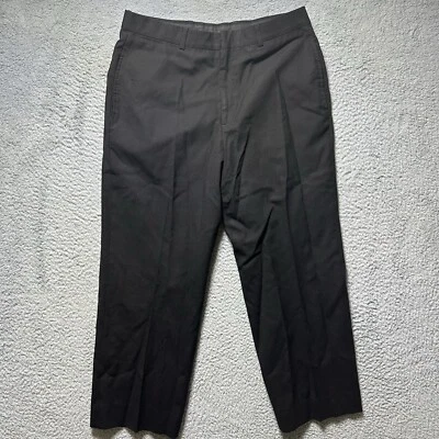 Pantalones de vestir Brooks Brothers 346 elásticos 33x31 marrón 100 % lana plisados Foto 1 de 4