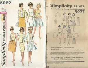 S 5927 sewing pattern 60's DRESS, BLOUSE chic JACKET trendy SKIRTS bust 36 UNCUT - Picture 1 of 1