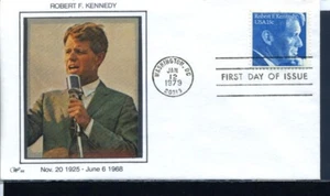 Western Silk FDC 1979 Robert F. Kennedy WS296 - Bild 1 von 1