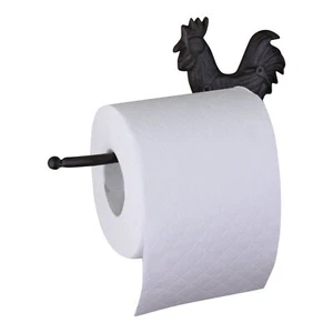Rustikaler Gusseisen Toilette Papier Rollenhalter Wandmontage Huhn Bauernhaus Stil - Bild 1 von 2