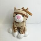 b. Botique Tabby Tan Striped Cat 5" Mini Keychain Plush Stuffed Animal Toy RARE