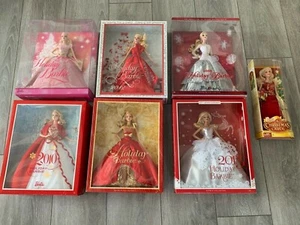 Holiday Barbie LOT New in Box Barbie 2008 2009 2010 2012 2013 2014 All RARE - Picture 1 of 8