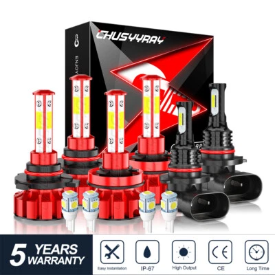 Faros LED faros antiniebla de haz alto bajo para Ford Expedition 2015-2020 6 piezas Foto 1 de 4