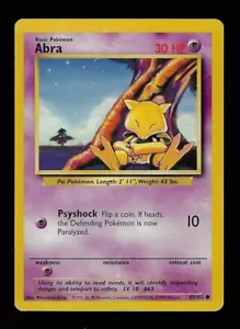 1999 Pokemon Unlimited 43 Abra - Bild 1 von 2
