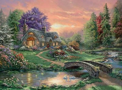 Джиги Ceaco - Silver Select - Thomas Kinkade - Sweetheart Retreat - 1000 шт. - Изображение 1 из 4