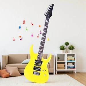 39'' 170 Series Electric Guitar Set - HSH Pickups, Basswood, Maple Neck & Yellow - Picture 1 of 24