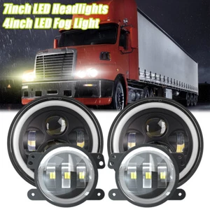 7inch LED Headlight 4inch LED Fog Light For 1996-2011 Freightliner Century Class - Bild 1 von 21