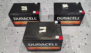 3 Pack of Duracell Ultra 12V 12Ah Sealed Lead Acid Replacement Battery - Picture 1 of 2