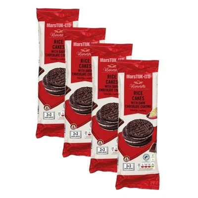 Rivercote Rice Cakes –Milk Chocolate, Yoghurt, or Dark Chocolate -150g x 4 Packs - Image 1 of 3