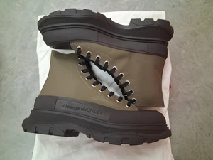 Alexander Mcqueen Mens Tread Slick Boots 'Khaki Black' Size 10US 43EU - Picture 1 of 4