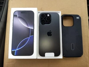 Apple iPhone 16 Pro 128GB - Black Titanium (Verizon) New - Open Box - Clean IMEI - Zdjęcie 1 z 1