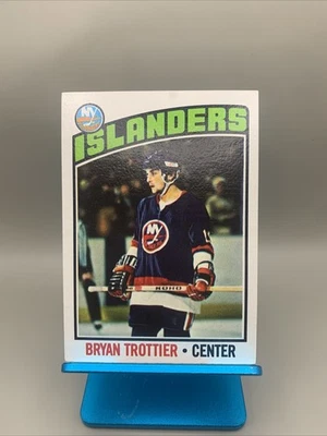 1976-77 Topps - Bryan Trottier #115 Islanders Rookie NM-MT Sharp Centered Beauty - Image 1 of 4