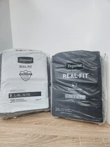 Depend Real-Fit Incontinence Underwear For Men 52 Count Maximum Absorbency L/XL - Picture 1 of 3