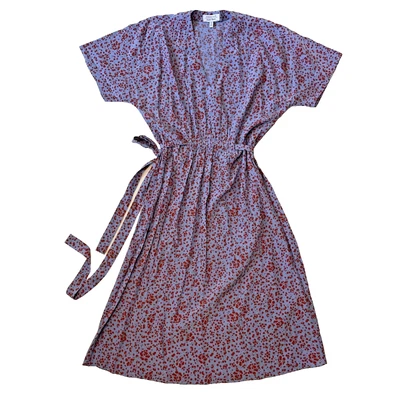 Vestido Stockholm Atelier para mujer cuello en V manga corta estampado floral, EE. UU. 2 Foto 1 de 4