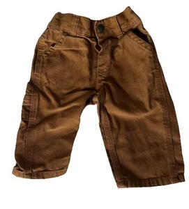Carhartt Duck Canvas Pants Baby Toddler Size 6M - Picture 1 of 3