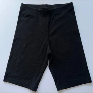 Old Navy Girls Black Ribbed Biker Shorts Size XL (14-16) - Picture 1 of 9