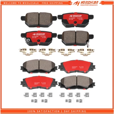 Front & Rear Ceramic Brake Pads for Toyota Corolla Matrix Scion XB Pontiac Vibe - Image 1 of 4