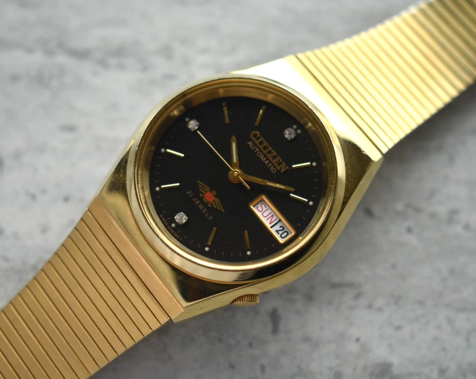 Reloj Pulsera Citizen Eagle 7 Oro Automático Diciembre 1992 Día Fecha Unisex Foto 1 de 4